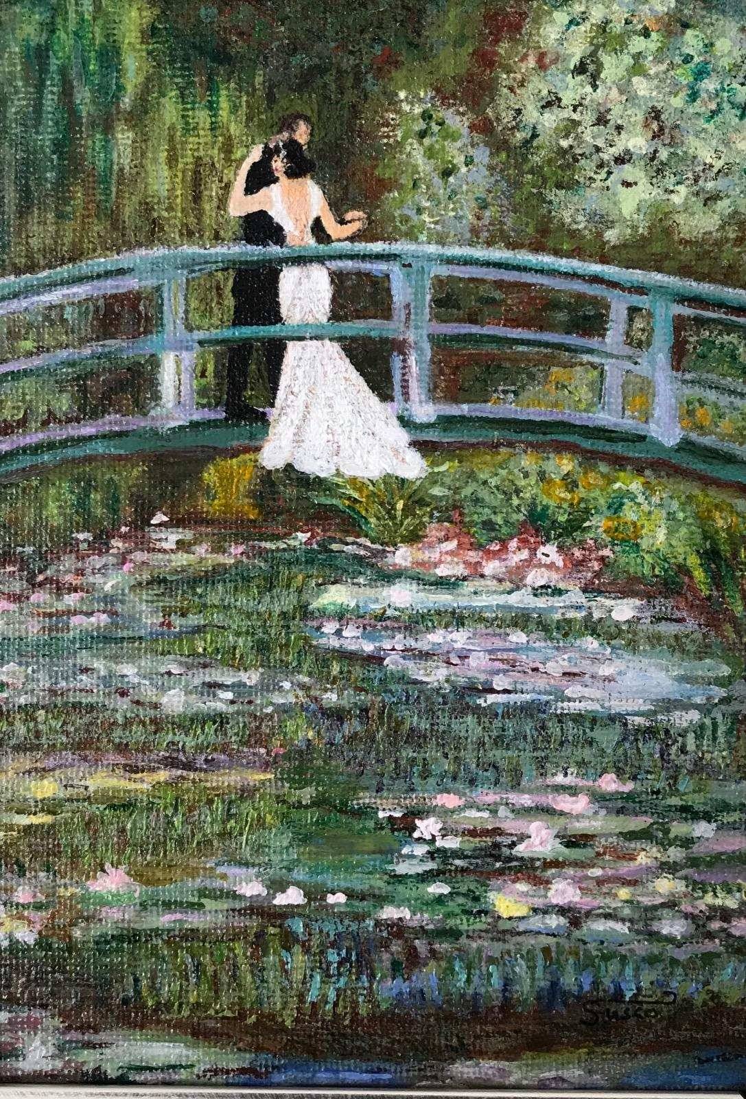Rendition of Claude Monet's The Japanese Footbridge by Susan